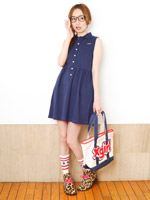 GbNXK[ hJ Vcs[X fB[X POLO SHIRT DRESS