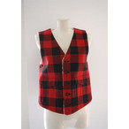 green {A Ci[ fB[X O[ WOOL WORK VEST BLOCK CHECK