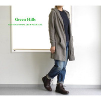 GREEN HILLS {[_[ ӂ  fB[X O[qY COTTON THERMAL CREW-NECK L SL m